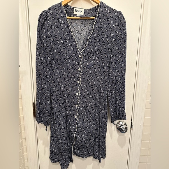 Rouje Tilda Dress, size 4, French 36, navy blue - Picture 2 of 8